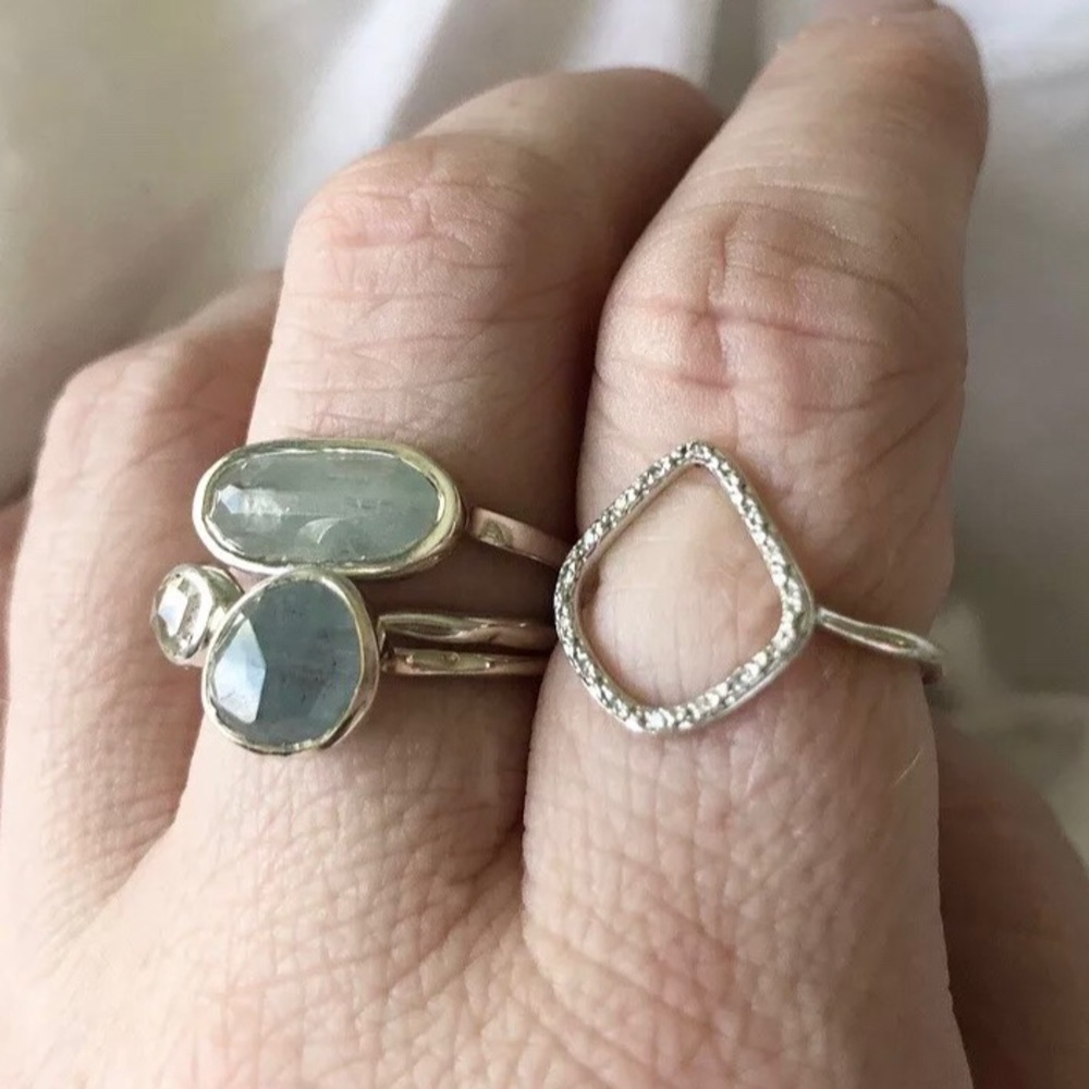 Monica Vinader Vega Sterling Silver - Aquamarine